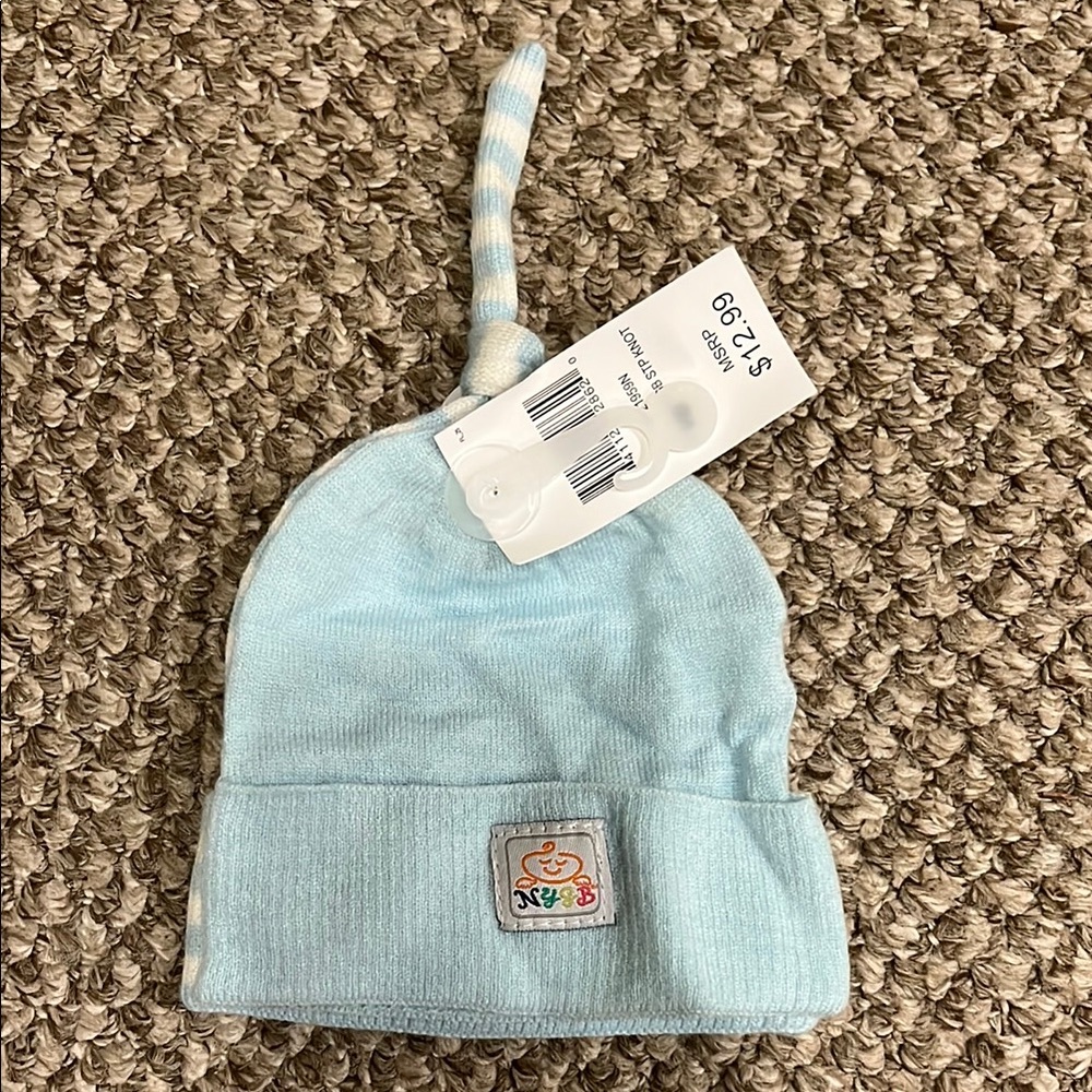 Set of 2 - Baby Top Knot Hats